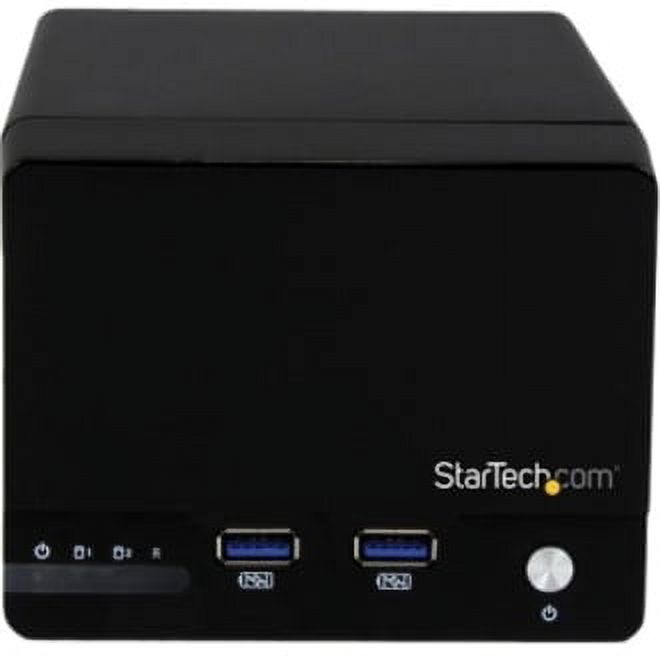 StarTech.com USB 3.0 Dual 3.5in SATA III Hard Drive RAID Enclosure with Fast Charge USB Hub & UASP - image 3 of 3