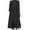 Black#linen dress women summer, variant on SZJXBUY Casual Button Down Dress for Women Long Sleeve Frill Front Linen Shirt Dress A-Line Long Beach Casual Sundress Black,L