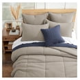 thumbnail image 3 of YOSITiuu - Mills Waffle Beige Fawn Comforter Set - Comforter + One Standard Pillow Case - Beige Fawn Waffle Weave - Comforter (68 x 88in.) and Pillow Case (26 x 20in.) - Cotton, 3 of 6