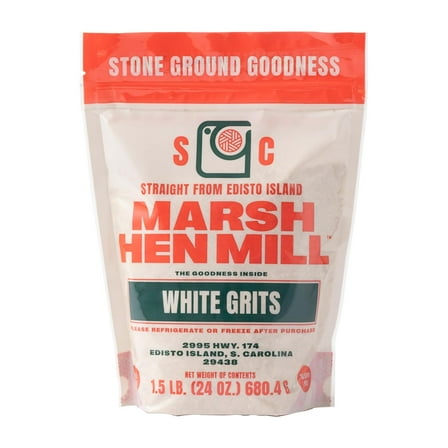 Marsh Hen Mill Stone Ground White Grits, Gluten-Free, 1 - 24 Ounce