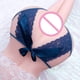 thumbnail image 3 of Tanga ahuecado Sexy para mujer, ropa interior de entrepierna abierta, bragas de encaje sin entrepierna con lazo, talla grande m-xxl, gran oferta, 3 of 5