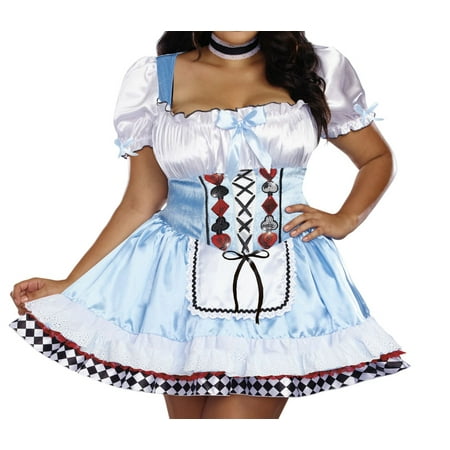 Dreamgirl Women's Plus-Size Beyond Wonderland Costume
