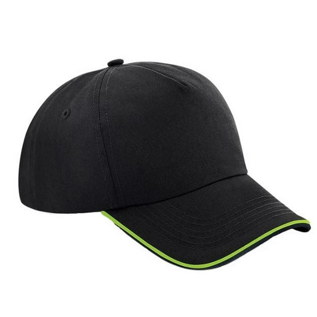 Beechfield Adults Authentic 5 Panel Piped Peak Cap