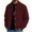 Wine, variant on WIZUTIZ Men's Casual Jacket Solid Color Fashion Lapel Collar Button Closure Pockets Long Sleeve Polyester Coat for Winter Spring Outdoor Daily Party Wear