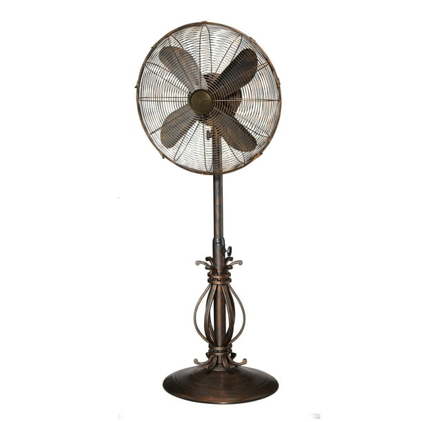 DecoBREEZE Pedestal Fan Outdoor, Oscillating Standing Adjustable Patio Fan, 18 Inch, Prestigious