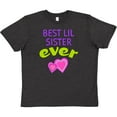 thumbnail image 3 of Inktastic Best Lil Sister Ever Youth T-Shirt, 3 of 5
