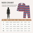 thumbnail image 4 of Yiaed Fourth Of July Print Pajamas Women's Long Sleeve Sleepwear Soft Button Down Loungewear Pjs Lounge Set Nightwear Womens Pajama Pants-XX-Large, 4 of 7