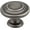 Brushed Pewter, variant on Elements Arcadia 1-5/16 In. Diameter Dark Bronze Round Cabinet Knob 107ORB