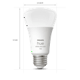thumbnail image 5 of Philips Hue White and Color Ambiance A19 E26 Medium Base Smart Bulb 1 Pack, White, 5 of 8