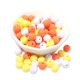 thumbnail image 1 of 100 cuentas redondas de 10 mm, cuentas sueltas lisas, suministros de cuentas espaciadoras para manualidades, decoración del hogar (agujero de 2,4 mm) 2842, 1 of 5