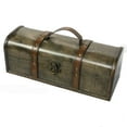thumbnail image 1 of Brown Grey Single Bottle Wine Carrier Wood Wine Boxes, 1 of 1
