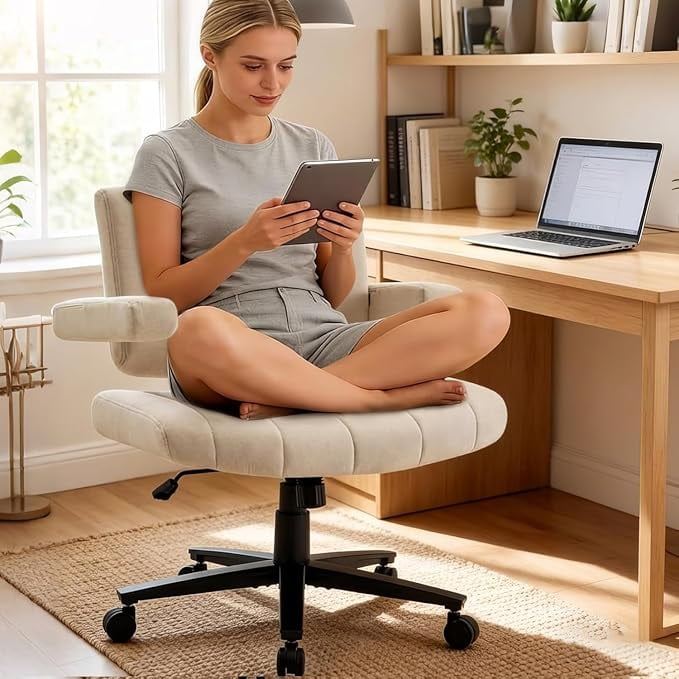 criss cross office chair white product