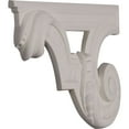 thumbnail image 2 of Ekena Millwork 12 3/8"W x 6 5/8"H x 3/4"D Scroll Stair Bracket, Left, 2 of 9
