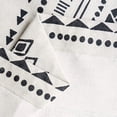 thumbnail image 3 of Nvzi Cotton Linen Cafe Curtains Bohemian Exotic Pattern Kitchen Curtain Valances with Tassel Short Curtain White, 3 of 5