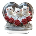 thumbnail image 1 of Estatua de escritorio, adorno de escritorio, regalos de arte artesanal, estatua de gatito, figura de gato para estantería, dormitorio, mesa, centro de Estilo B, 1 of 8