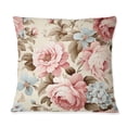 thumbnail image 3 of Designart "Graced With Vintage Roses VII" Floral Printed Throw Pillow, 3 of 5