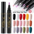 thumbnail image 2 of 3-In-1 Gel Nail Polish Pen, One Step Hybrid Varnish for UV/LED Curing, All-in-One Primer, Color & Top Coat, Time-Saving Manicure, 5ml Multicolor Options, 2 of 8