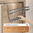 thumbnail image 3 of Versatile Metal Over-The-Door Storage Rack for Organizing Bedroom, Bathroom, And Kitchen, 3 of 12