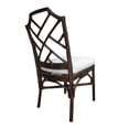 thumbnail image 5 of NPD Furniture Kara 21" Fabric and Rattan Chair in Brown (Set of 2), 5 of 10