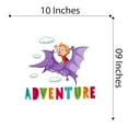 thumbnail image 4 of Cute boy riding Pteranodon in Sky ArtWall Decal Decoration Adventure Joyful Cartoon Cartoon Animals Decorating Ideas for Child's Bedroom Size: 10 In(W) x 9 In(H), 4 of 5