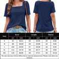 thumbnail image 3 of Chaqueta NOVEDAD DE VERANO 2023, camiseta con cuello cuadrado, camiseta informal de manga corta con agujeros Cgtredaw Para estrenar, 3 of 6