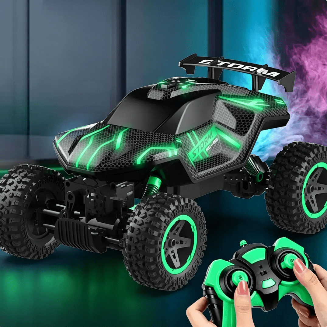HNH 1:16 RC Monster Truck Cars Toys for Boys, 25+Km/H Remote Control Car, 2.4GHz High-Speed off-Road RC Truck with Lights & 2 Rechargable Batteries
