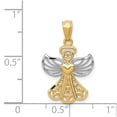 thumbnail image 3 of 14k Yellow Gold Filigree Angel Pendant Charm, 3 of 4