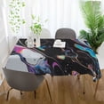 thumbnail image 3 of Yayeee Tablecloths 60" x 120" Rectangle Wrinkle Resistant Party Table Cover, Black, 3 of 8
