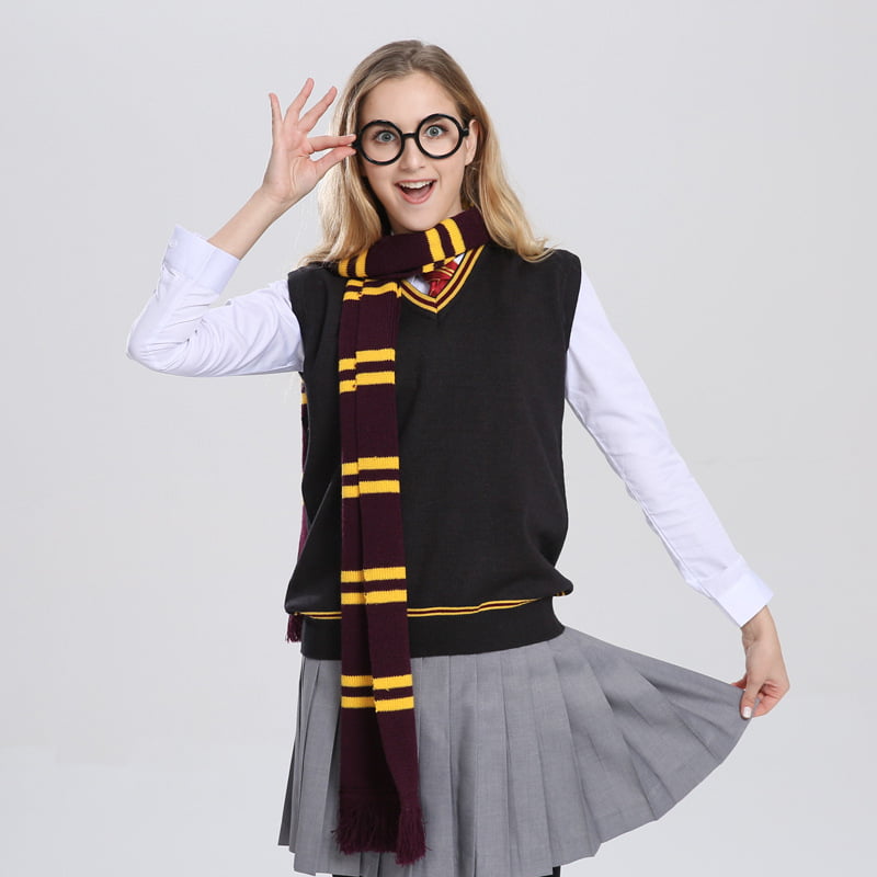 Harry Potter Gryffindor House Cosplay Knit Wool Costume Scarf Wrap for Kids New 