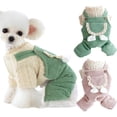 thumbnail image 2 of Dog Jumpsuit - Ultra Soft, Keep Warm, Four-legged, Winter Autumn, Lace Pocket, Cat Puppy Overall for Daily Wear, 2 of 8