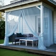 thumbnail image 3 of Rosnek Mosquito Netting for Patio Outdoor Curtains, Lightweight Mosquito Screen Mesh DIY Size Adjustable for Patio Porch Garden, 1 Panel, 3 of 6