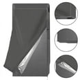 thumbnail image 2 of Gray 210D Refrigerator Cover Waterproof and Dustproof Cover Refrigerator Cover, 2 of 6
