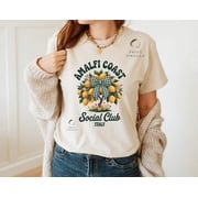 Positano Amalfi Coast Shirt, Italian Lemon Tee, Amalfi Summer Shirt, Positano Town Shirt, Coastal Vacation Shirt, Cute Italy Travel T-Shirt