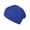 Blue, variant on EnJoCho Ladies Outdoor Travel Cap Women's Solid Color Turban Pleated Bottom Small Hat Silk Cotton Headscarf Hat
