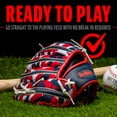 thumbnail image 6 of Franklin Sports RTP Youth Teeball Glove, 9.5 in, Navy/Red, Right Hand Throw, 6 of 7