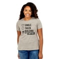 thumbnail image 2 of Single Taken Building My Empire Women's Fashion Relaxed T-Shirt Tee Heather Tan 2X-Large, 2 of 3