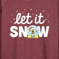thumbnail image 3 of SpongeBob SquarePants - Let It Snow - Women's Lightweight French Terry Long Sleeve Shirt, 3 of 6