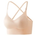 thumbnail image 1 of Brasier sin Varillas Mujer Sujetador Deportivo sin Costuras, sin Relleno Ni Aros, Ligero y Cómodo para Yoga, Bralette con Espalda Cruzada y Soporte Incorporado. Extra Grande, 1 of 6