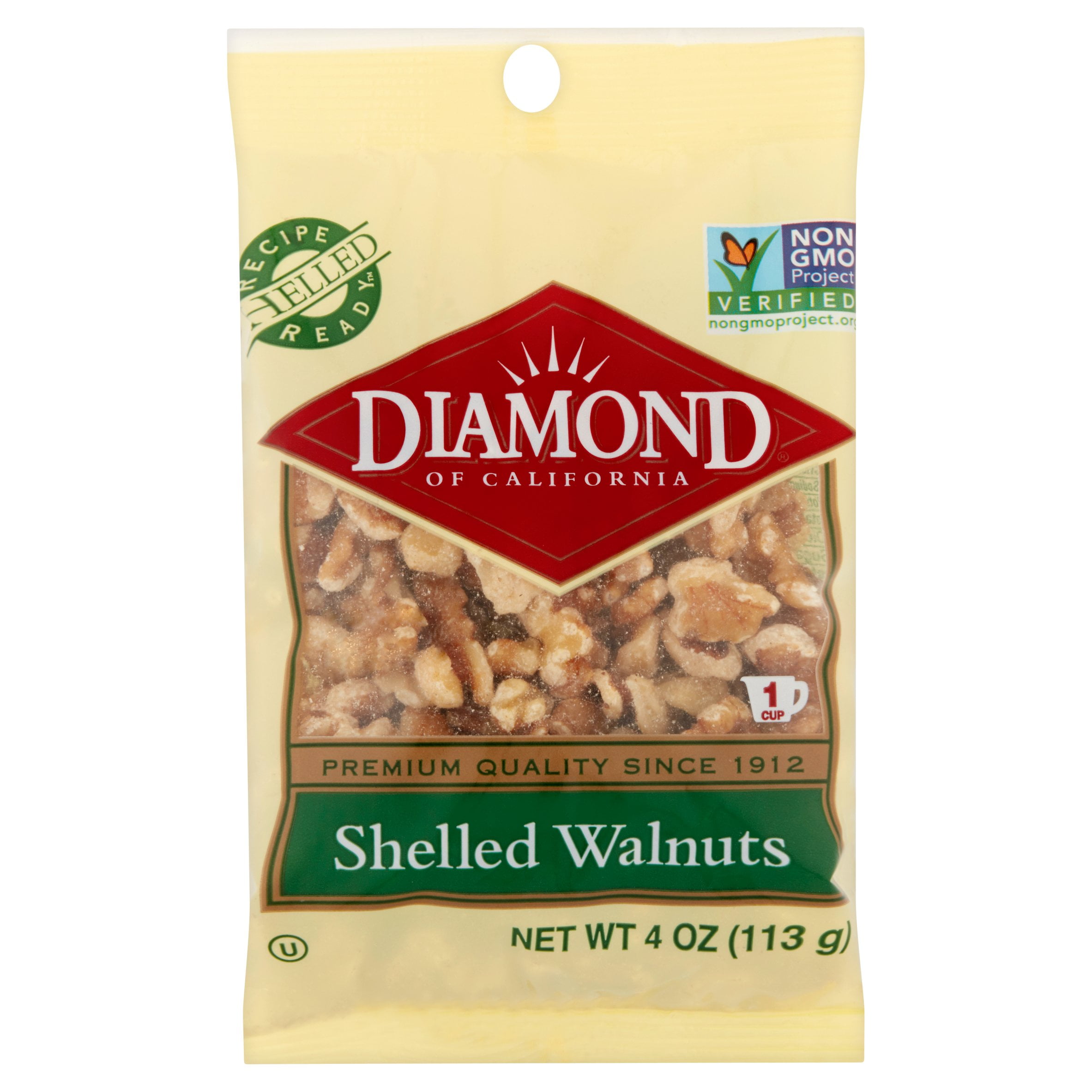 Diamond Shelled Walnuts, 4.0 OZ