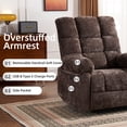 thumbnail image 6 of Rhevoy Power Lift Recliner with Massage and Heat for Elderly, Faux Leather Lift Chair for Living Room, 6 of 8