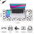 thumbnail image 5 of Long Mouse Pads for Desk,White Cow Cloud Pattern Desk Mats on Top Of Desks, Desk Mouse Pad Extra Large with 3mm Non-Slip Base and Stitched Edge for Gaming,Office,Work,Home 31.5"x11.8", 5 of 6