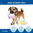 thumbnail image 5 of BARK Piece Of Sheet Cake Birthday Party Sheet Cake Multicolor Plush Dog Toy All Sizes, 5 of 9