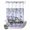 Light Purple, variant on No Hook Shower Curtain, Purple Flowers Shower Curtains for Bathroom with See Through Top Window, Vintage Weeping Spring Floral Truck Butterfly Retro Waterproof Bath Curtain Standard 72"x72"