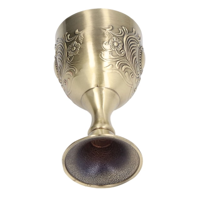 Gold Chalice, Glossy Chalice Wide Application For Home For Restaurant For Bar