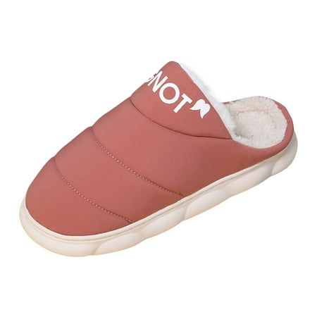 

Women Walking Shoes Ladies Slippers Home Warm Cotton Slippers Winter Fashion Cute Half Pack Warm Slippers Casual Home Shoes slipper for Women Velvet Watermelon Red