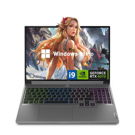 Lenovo Newest Legion 16" QHD+ i9 RTX 4070 Premium Gaming Laptop, 16" QHD+ (2560 x 1600) 165 Hz, Intel i9-14900HX, NVIDIA GeForce RTX 4070, 32GB RAM, 1TB SSD, Windows 11 Pro