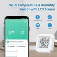 thumbnail image 4 of Sensor de temperatura y humedad Wifi para uso doméstico, termómetro inteligente con pantalla LCD, 4 of 4