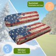 thumbnail image 5 of HUAICONG Splattered US Flag Print Anti-Scratch Golf Cart Accessories, All-Weather Protection Machine Washable Soft Golf Cart Seat Covers 2 Pack for More 2-Seat Golf Carts Club Car, 5 of 7