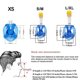 thumbnail image 4 of Máscara de buceo de cara completa antiniebla subacuática, máscaras respiratorias para esnórquel, equipo de natación seguro e impermeable para niños adultos, 4 of 5