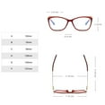 thumbnail image 2 of Mens Womens Transparent Readers Rectangle Lightweight HD Plastic Reading Glasses Presbyopic Glasses, 2 of 2